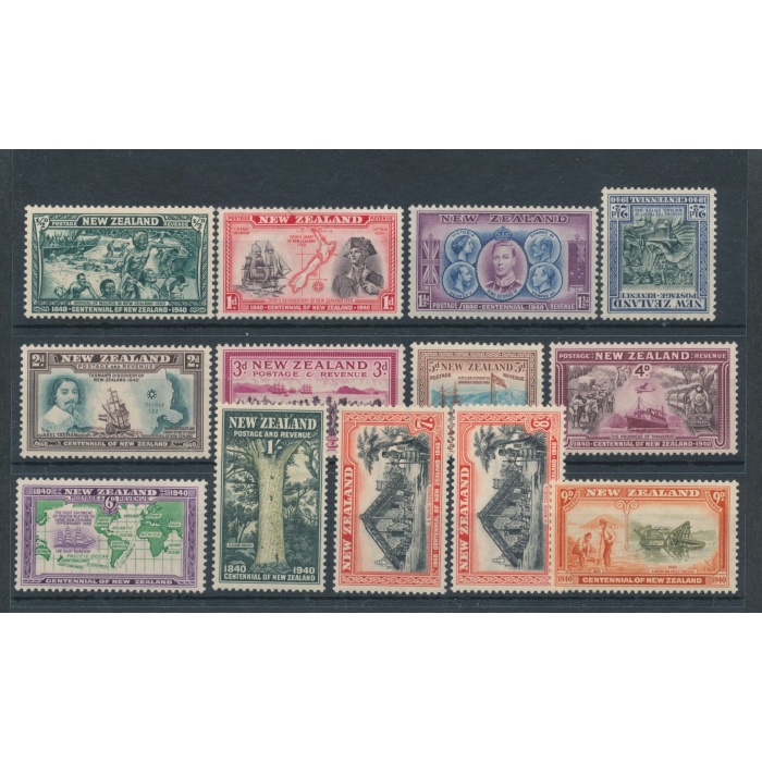 1940 NEW ZEALAND  - Stanley Gibbons n. 613-25 - 13 valori - MLH*