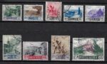 1950 San Marino, Posta Aerea #83-91, francobolli usati