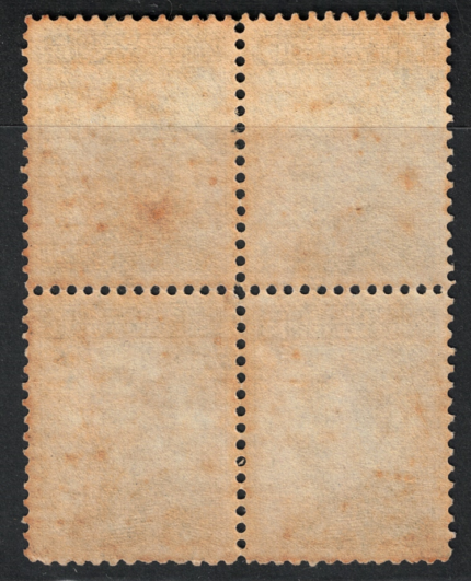 1906 REGNO # 80, 15 cent grigio nero, MNH** Blocco di quattro Ossidato