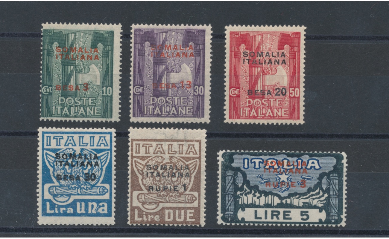 1923 SOMALIA, n° 49/54 , Marcia su Roma , 6 valori ,  MNH**