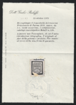 1859 PARMA Governo Provvisorio 5 Cent verde azzurrino, n. 12 - MLH* - immagine 3