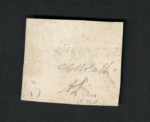 1859 PARMA, n° 14a 10 cent bruno grigiastro USATO CERTIFICATO BOLAFFI 1890 - immagine 2