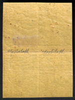 1852 PARMA 5 Cent giallo # 1a Quartina con interspazi verticali, MLH/* RARA - immagine 2