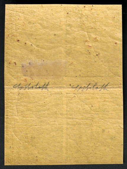 1852 PARMA 5 Cent giallo # 1a Quartina con interspazi verticali, MLH/* RARA