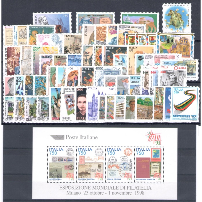 1990-1999 Italia Repubblica , Annate Complete - OFFERTA SPECIALE , francobolli nuovi - MNH**