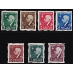1942 ALBANIA - Occupazione Italiana, Unione Italo Albanese n. 30/36 - MNH**