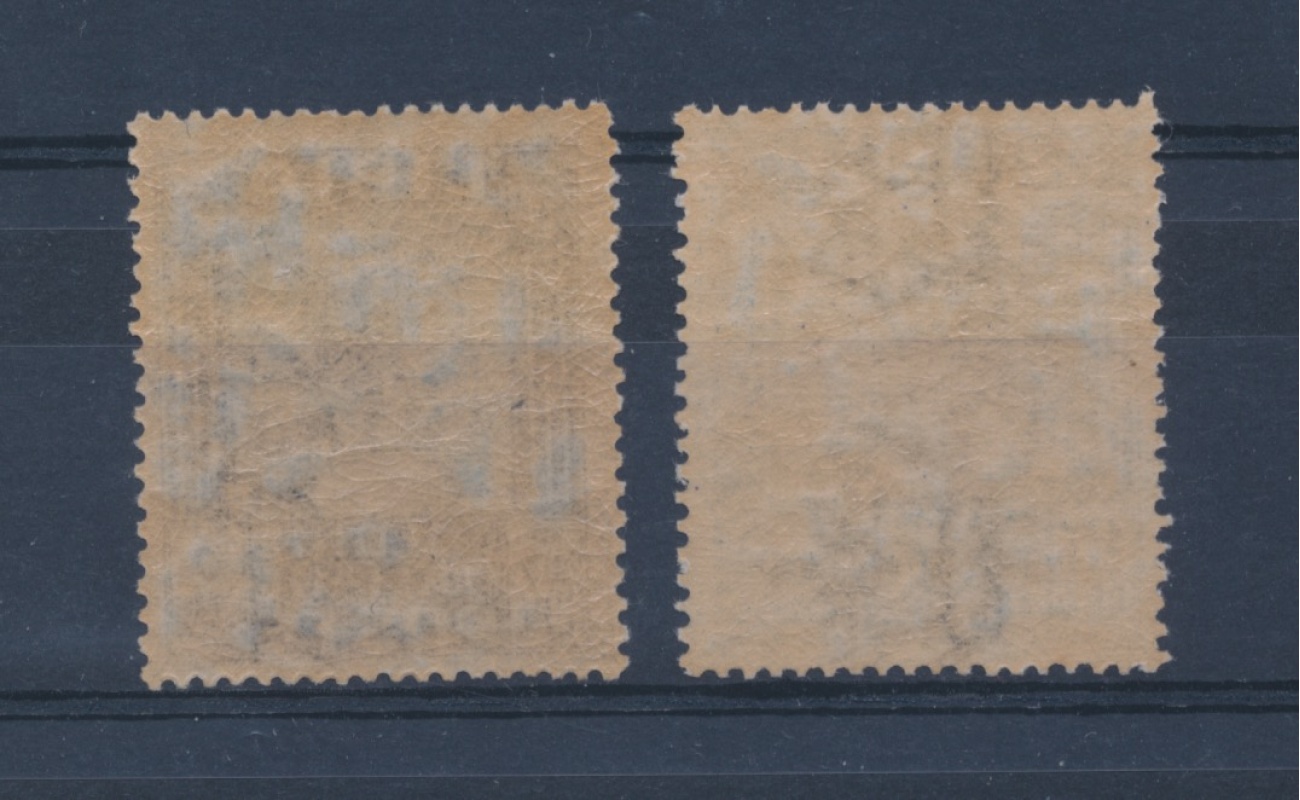 1921 LIBIA, n° 31/32 , Pittorica ,  5 Lire e 10 Lire , dentellati 13 1/4 x 14 , MNH**