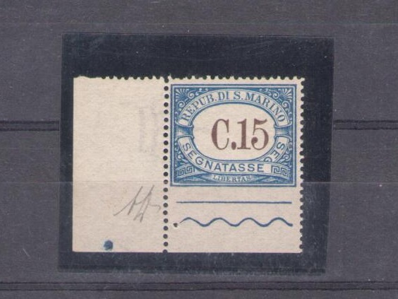 1939 SAN MARINO, Segnatasse n. 55a MNH** ND IN BASSO Firma Bolaffi/ADiena