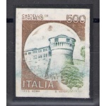 1980 REPUBBLICA  Castelli 500 Lire NON DENTELLATO n° 1139 Ef MNH** Firma per esteso Raybaudi