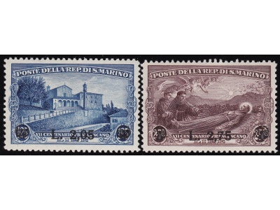 1936 SAN MARINO, n. 208/209 - San Francesco - serie di due valori - MNH**