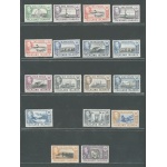 1938-50 FALKLAND ISLANDS - SG 146/163 Giorgio VI° vedute e animali,  17 valori , MLH* (no 34a)