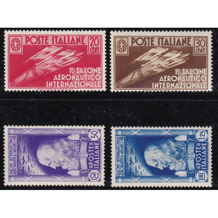 1935 Regno di Italia, n° 384/387 la serie completa di 4 valori - Certificato Biondi