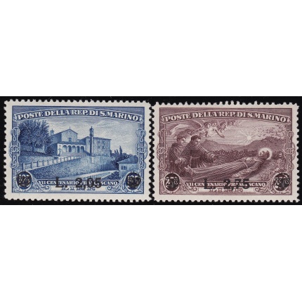 1936 SAN MARINO, n. 208/209 - San Francesco - serie di due valori - MNH**