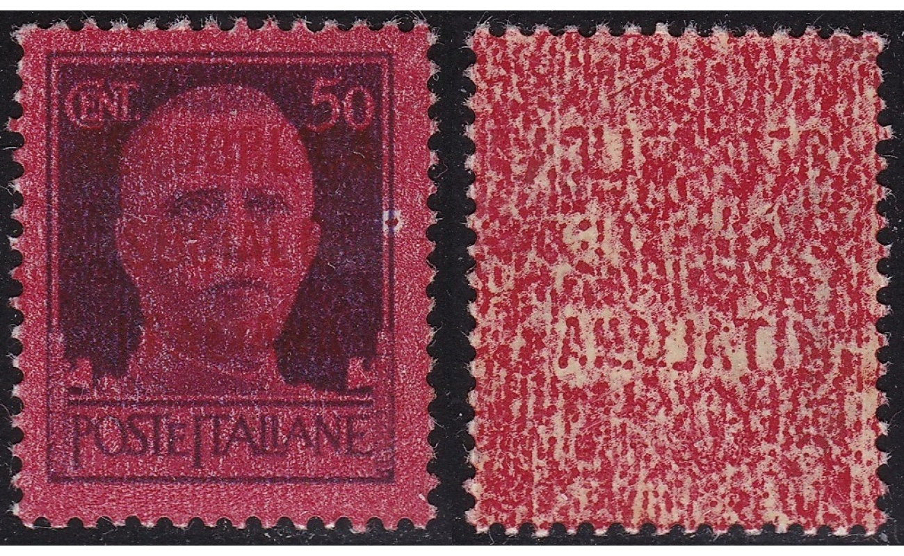 1944 Repubblica Sociale Italiana, n° 493za 50 cent. violetto MNH/**