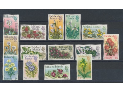 1968 FALKLAND - SG. 232/245 , Fiori- Flowers , 14 valori , MNH**