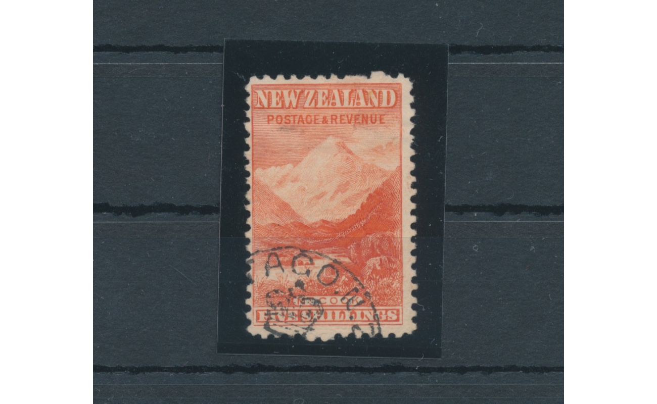 1899 NEW ZEALAND  - Stanley gibbons n. 259 - Monte Cook 5 scellini - Senza filigrana - MLH*