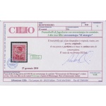 1942 MONTENEGRO, n° 52c , 2 din rosa lilla , soprastampa "M ntenegro"  MLH* RARO Sigla A.Diena e Raybaudi