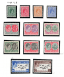 1938-50 St. Kitts Nevis, Giorgio VI, Stanley Gibbons n. 68a/77 - MNH**