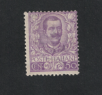 1901 Italia, Regno, # 76 Floreale 50 cent. malva, MNH** Certificato Diena