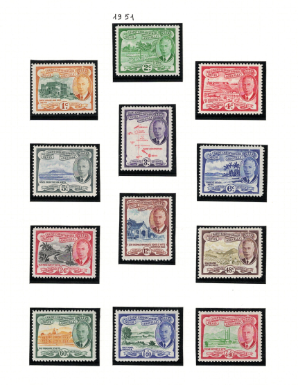 1952 ST. KITTS NEVIS - Giorgio VI, Stanley Gibbons n. 94-105 - MNH**