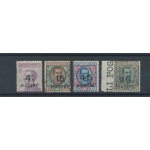 1922 LEVANTE,  COSTANTINOPOLI , n° 62-65-66-67 , i quattro valori alti ,   MNH**  , Certificato Cilio