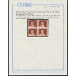 1948 LIECHTENSTEIN - PA 24/33 + 33a 11 valori MNH** Fotocopia Certificato Carraro per il 26a