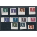 1948 LIECHTENSTEIN - PA 24/33 + 33a 11 valori MNH** Fotocopia Certificato Carraro per il 26a