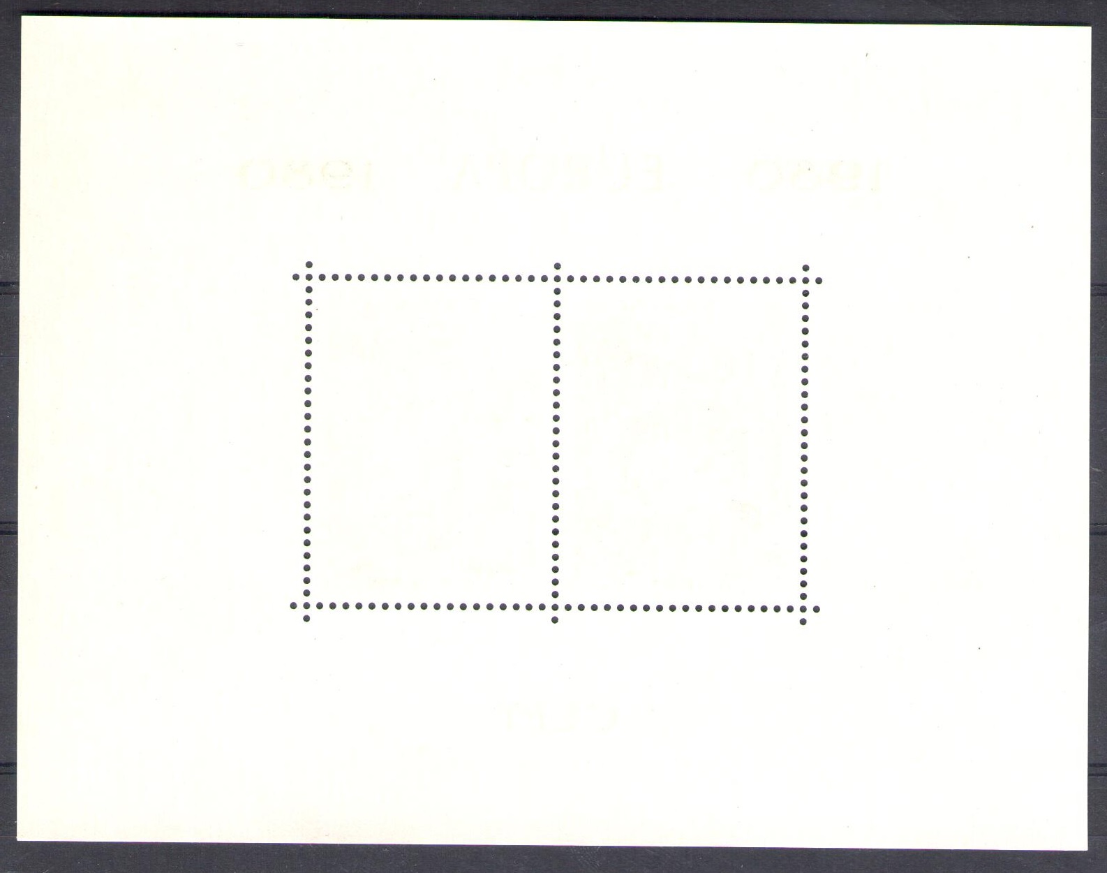 1980 Monaco , Foglietto Speciale Europa  - Unificato n° BFS13 , MNH**