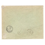 1895 SAN MARINO,n° 26-29-31 lira azzurra su lettera RARA Certificato A.Diena
