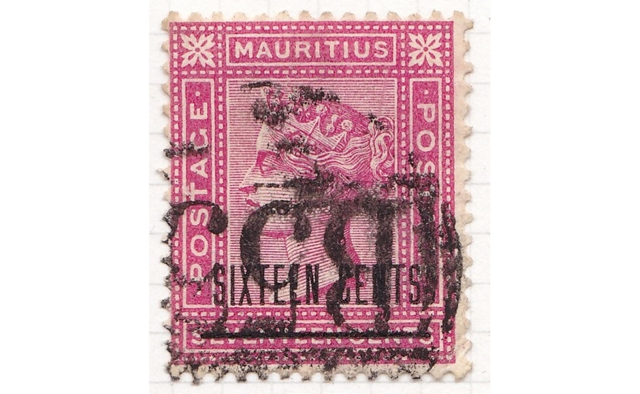 1883 MAURITIUS, SG n° 115 USED - CANCELLATION B55 NOT CATALOGED