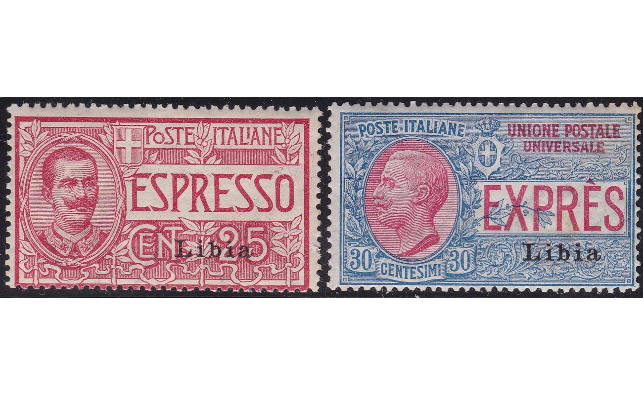 1915 LIBIA, Espresso n° 1/2  MNH/** I° tipo