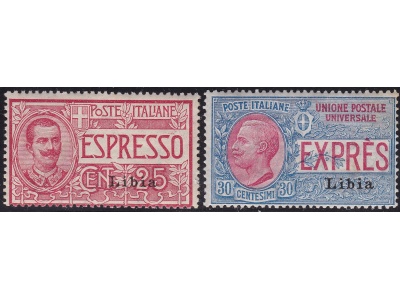 1915 LIBIA, Espresso n° 1/2  MNH/** I° tipo