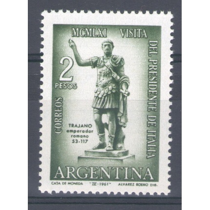 1961 Argentina Visita del Presidente Gronchi Emissione Congiunta 1 val. MNH**