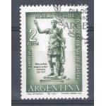 1961 Argentina Visita del Presidente Gronchi Emissione Congiunta 1 val. Usato con Annullo Ufficiale