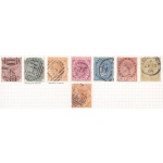 1883-94 MAURITIUS, SG set 83-90 8 valori USATO con annullo interessante
