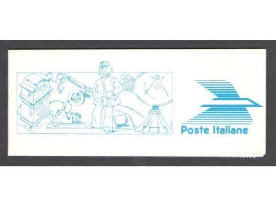 1989 Italia - Repubblica , Libretto Centenario Poste e Telegrafi , L 12 MNH**