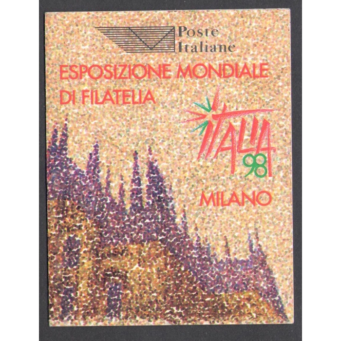 1996 Italia - Repubblica , Libretto Italia 98 Esposizione Mondiale di Filatelia , L 17 MNH**