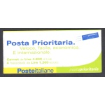2001 Italia - Repubblica , Libretto Posta Prioritaria L 21 MNH**
