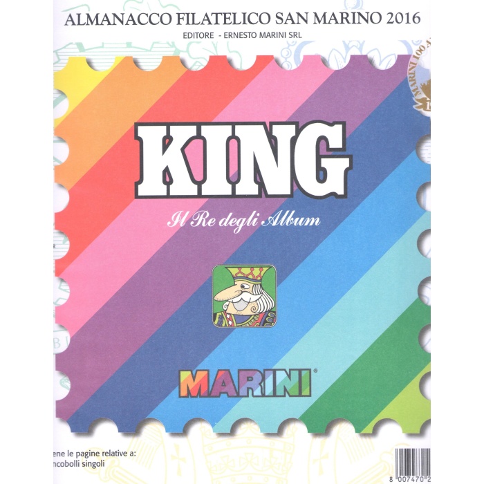 2017 Marini San Marino Fogli Aggiornamento King (francobolli sinigoli) - Nuovi in confezione originale