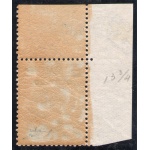 1916 Regno di Italia, Michetti soprastampato 20 cent su 15 cent grigio nero n° 106 Numero di Tavola Non Comune