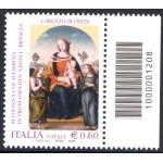 2008 Repubblica Italiana "Codici a Barre" Natale 2008 1 val codice a barre n° 1208 MNH**