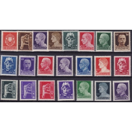 1929 Regno di Italia, Serie Imperiale, n° 242A-261 , MNH**