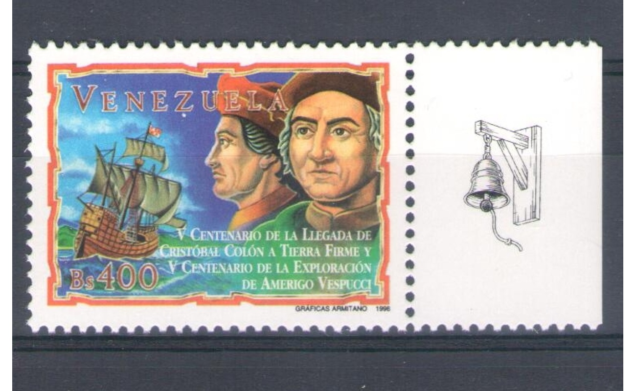1998 Venezuela "Cristoforo Colombo" Emissione Congiunta -  1 valore MNH**