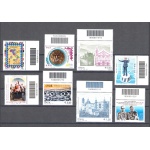 2008 Repubblica Italiana "Codici a Barre" 8 valori MNH** , Annata completa senza Corriere dei Piccoli