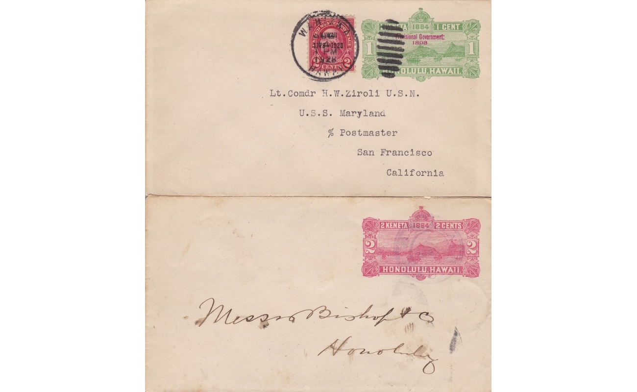 1884/1893 HAWAII, ENVELOPES n° 2 and n° 10