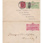 1884/1893 HAWAII, ENVELOPES n° 2 and n° 10