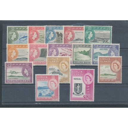 1964-68 BRITISH VIRGIN ISLANDS - Stanley Gibbons n. 178/192  serie di 15 valori - MNH**