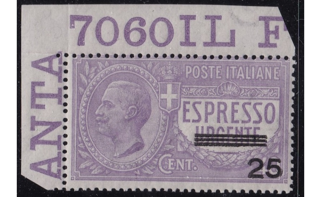 1917 Regno di Italia - Posta Aerea -   n° 2  MNH**  CON NUMERO DI TAVOLA