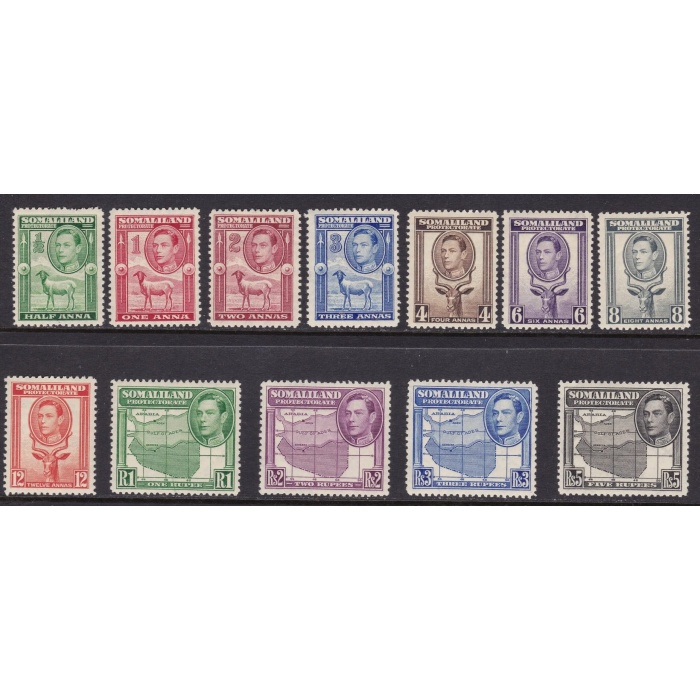 1938 Somaliland - Stanley Gibbons n. 93-104 - serie di 12 valori - MNH**