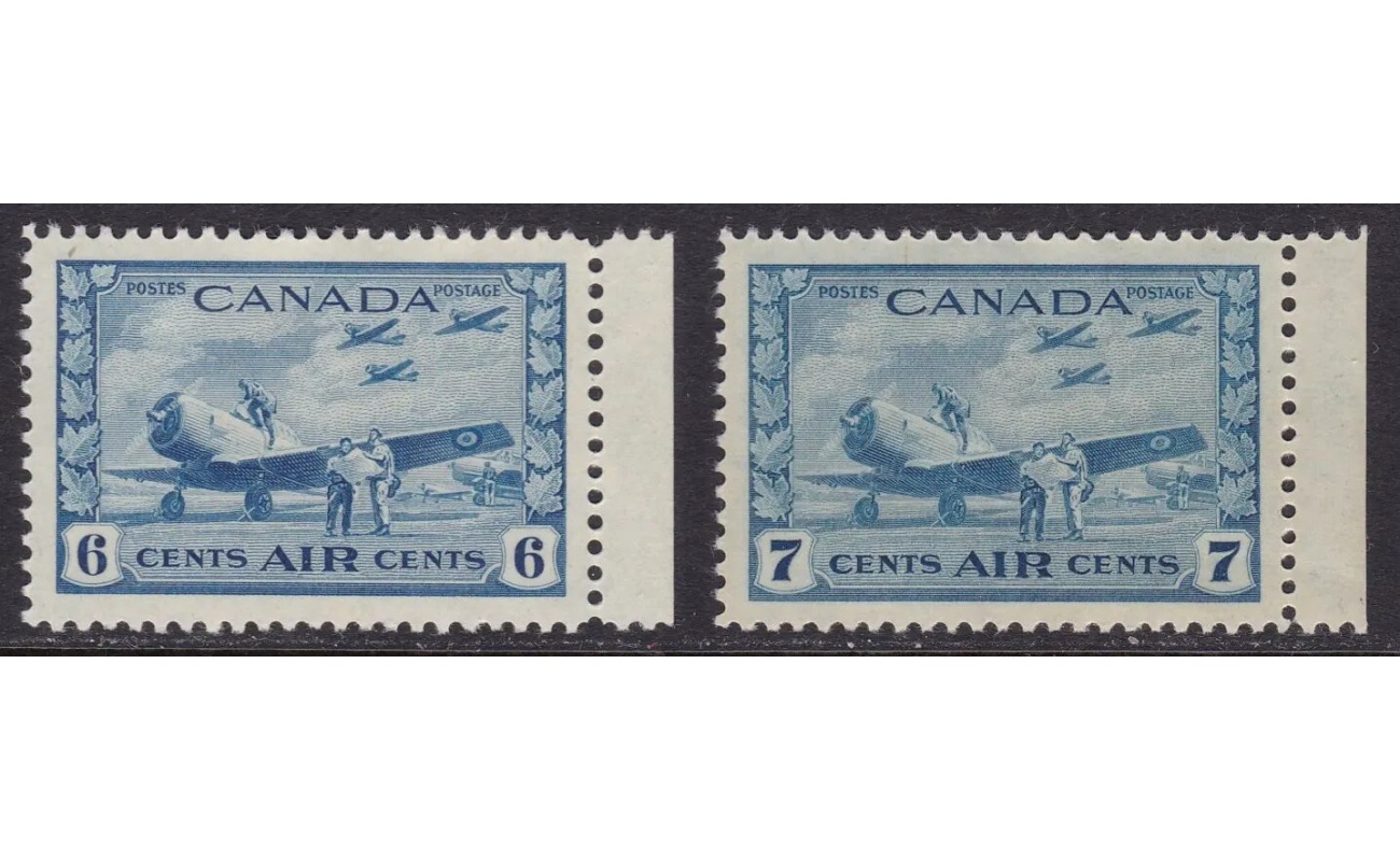 1942-43 CANADA - SG 399/400 2 values MNH/**
